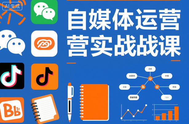 自媒体运营实战课，掌握一套系统的自媒体运营底层方法论，成为优秀的内容创作者-网创百晓生