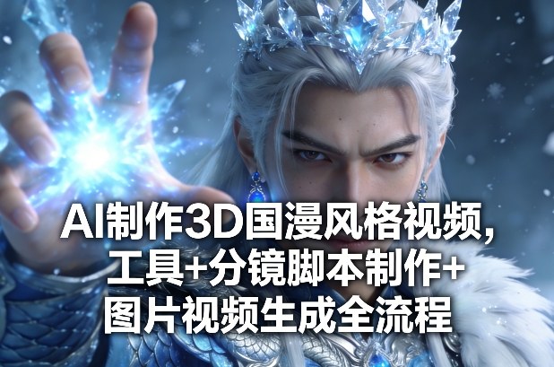 AI制作3D国漫风格视频，工具+分镜脚本制作+图片视频生成全流程-网创百晓生