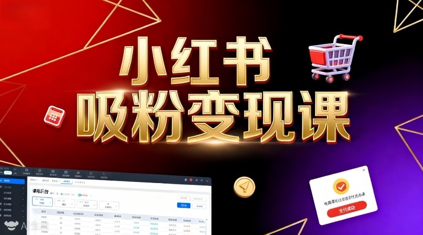 《小红书吸粉变现》当天变现不是梦！揭秘小红书吸粉变现的财富密码-网创百晓生