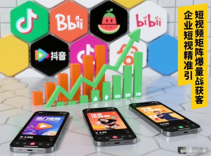 企业短视频精准引流矩阵获客，短视频矩阵爆量战法-网创百晓生