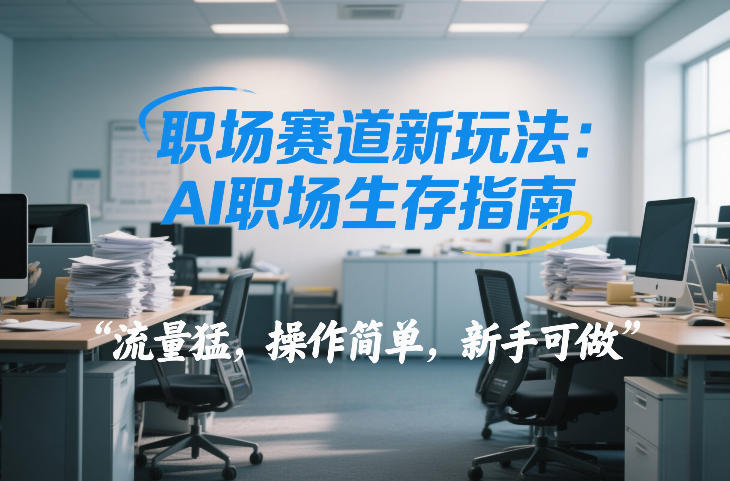 职场赛道新玩法：AI职场生存指南，流量猛，操作简单，新手可做-网创百晓生