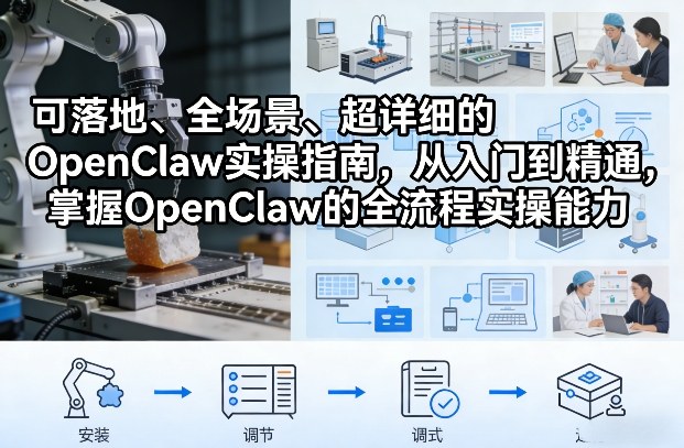 可落地、全场景、超详细的OpenClaw实操指南，从入门到精通，掌握OpenClaw的全流程实操能力-网创百晓生