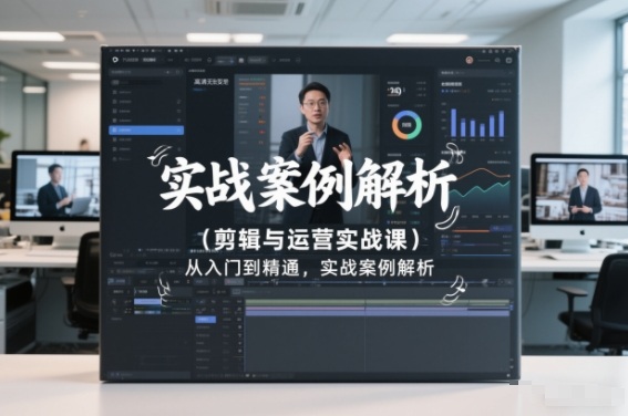 剪辑与运营实战课，从入门到精通，实战案例解析（更新2026）-网创百晓生