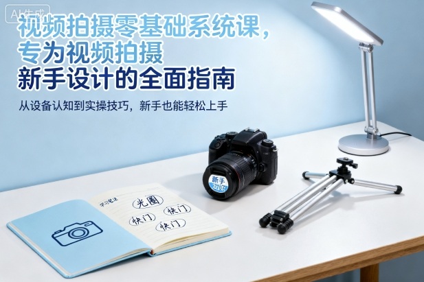 视频拍摄零基础系统课，专为视频拍摄新手设计的全面指南-网创百晓生