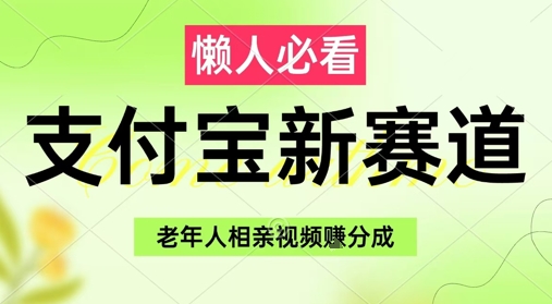 支付宝新赛道，利用老年人相亲视频，挣分成收益，轻松月入过W，操作简单-网创百晓生