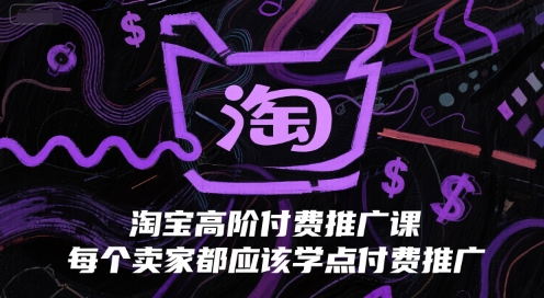 淘宝高阶付费推广课，每个卖家都应该学点付费推广-网创百晓生