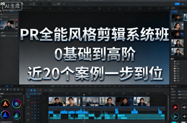 PR全能风格剪辑系统班，0基础到高阶，近20个案例一步到位-网创百晓生